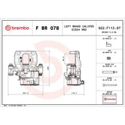 Brembo Brake Caliper Assembly FBR078