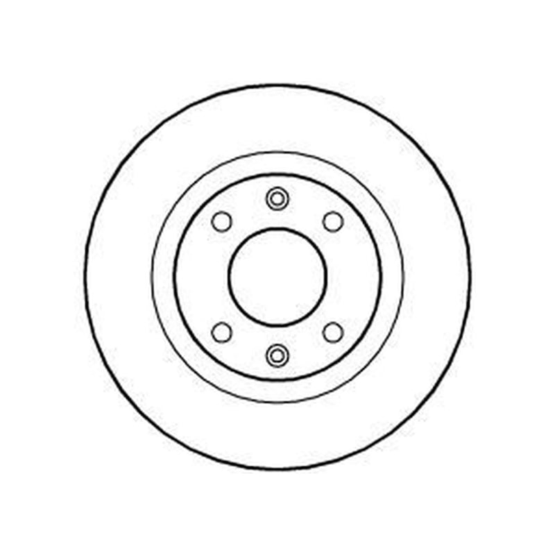 Abtex 2 x Solid Front Brake Discs BD623S