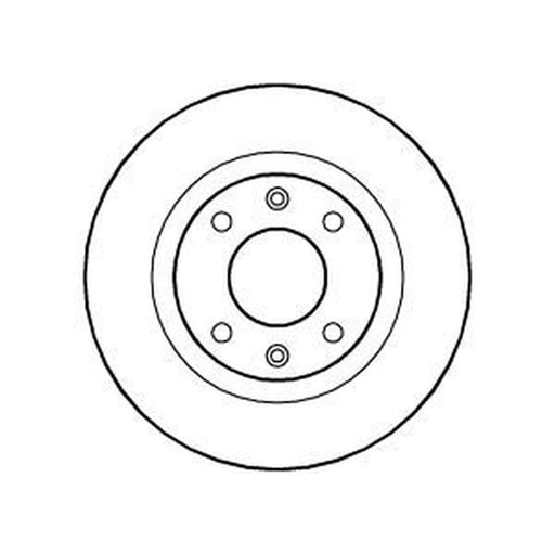 Abtex 2 x Solid Front Brake Discs BD623S