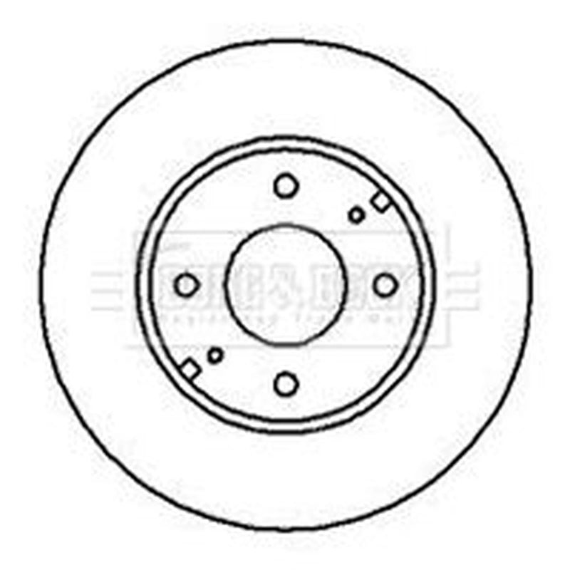 Borg & Beck Front Brake Discs BBD4132