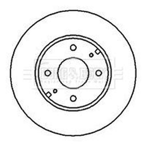 Borg & Beck Front Brake Discs BBD4132