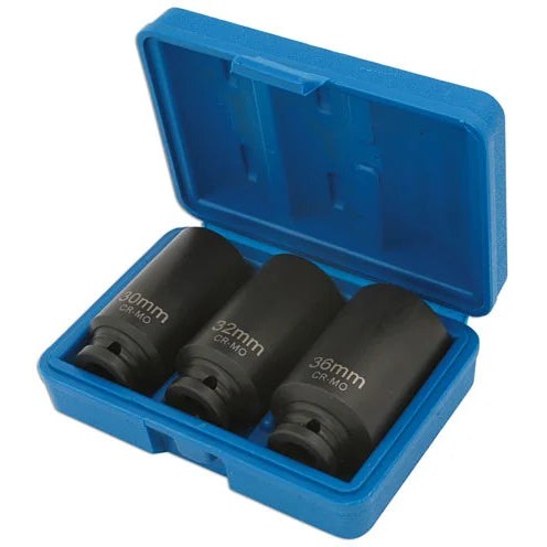 Laser Tools Hub Nut Socket Set 1/2"D 3pc - PL