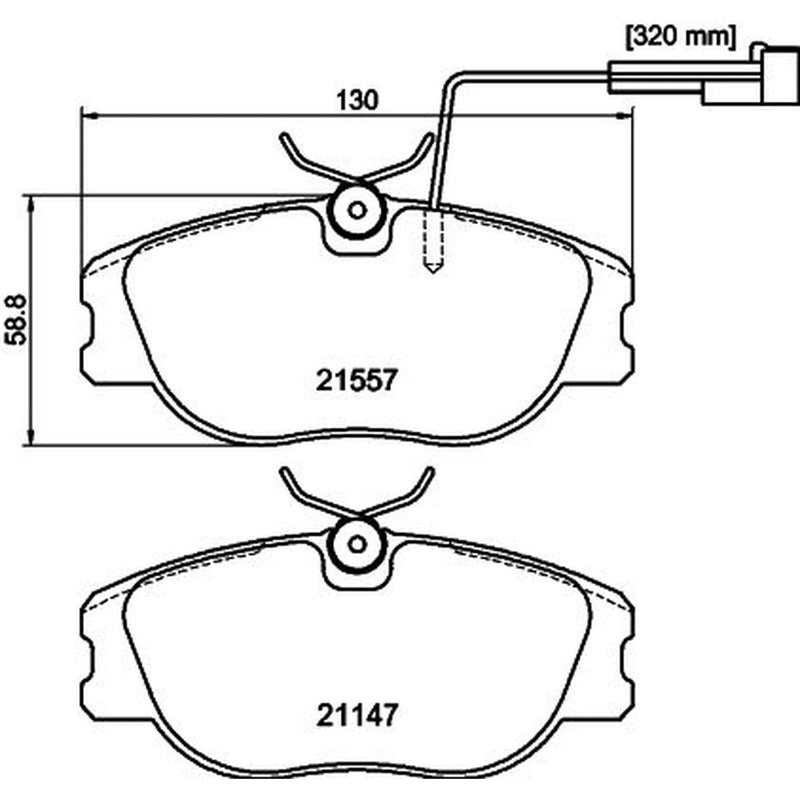 Mintex Front Brake Pad Set MDB1518