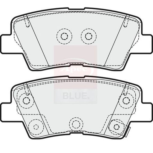 Apec Rear Brake Pad Set PD3374
