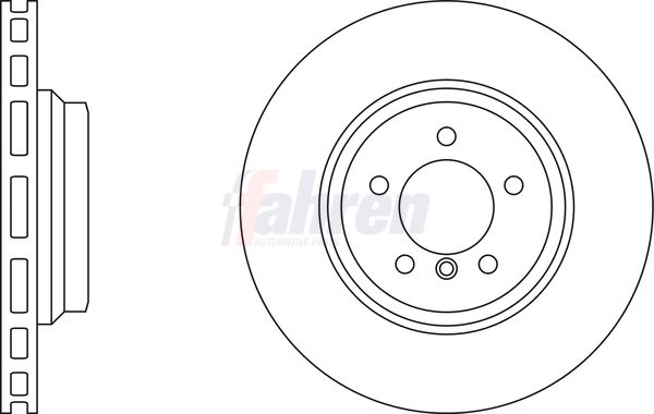 Fahren Brake Disc Set Vented