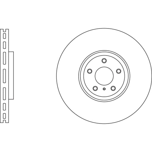 Apec Brake Disc Front Fits Infiniti Ex Fx G M Q Qx Nissan 300 Series Apec  - Town Parts