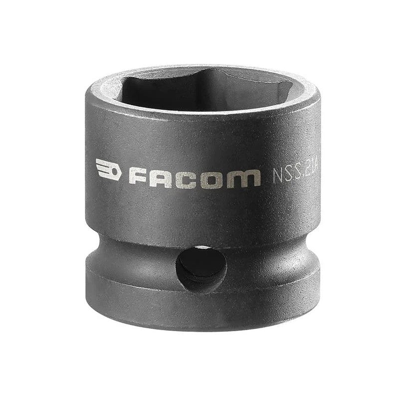 Facom 6-Point Stubby Impact Socket 1/2in Drive 10-27mm