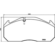 DON Front Brake Pad Set CVP013K