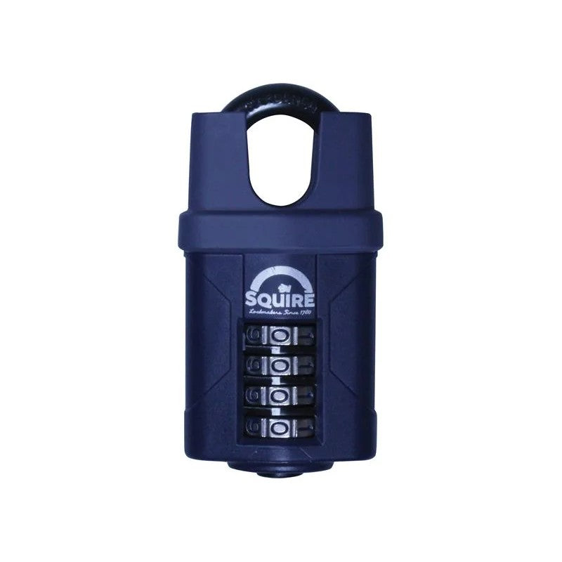 Squire CP50CS Combination Padlock 4-Wheel Closed Shackle 50mm - CP50CS