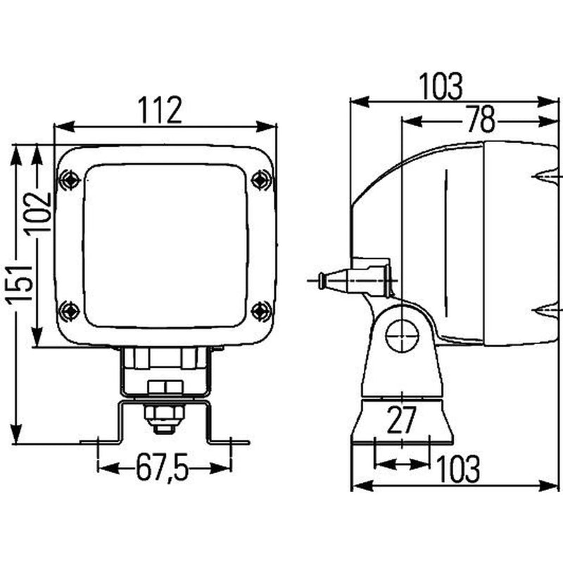 Hella Worklight High 1GA 996 150-081