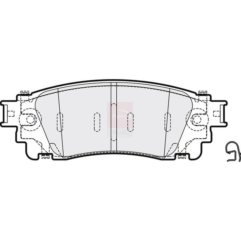 Apec Rear Brake Pad Set PD3769
