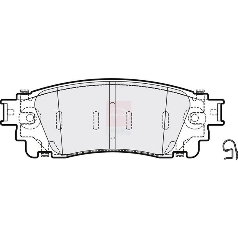 Apec Rear Brake Pad Set PD3769