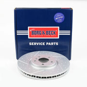 Borg & Beck 2 x Perforated/Vented Front Brake Discs BBD6232S
