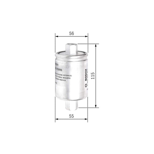 Genuine Bosch Car Fuel Filter F5911 Fits Rover Mini Cooper - 1.3 - 92-00 0450905 Bosch  - Town Parts