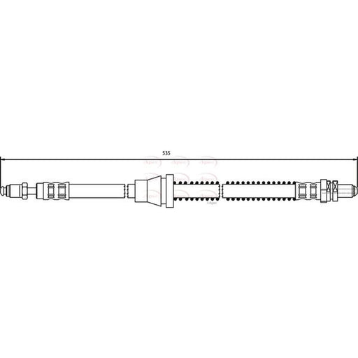 Apec Brake Hydraulic Hose Line Front Left HOS3053