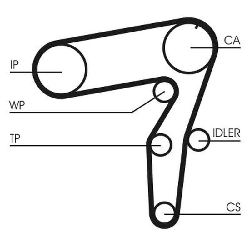 Continental CTAM Timing Belt Kit with Rollers CT995K2