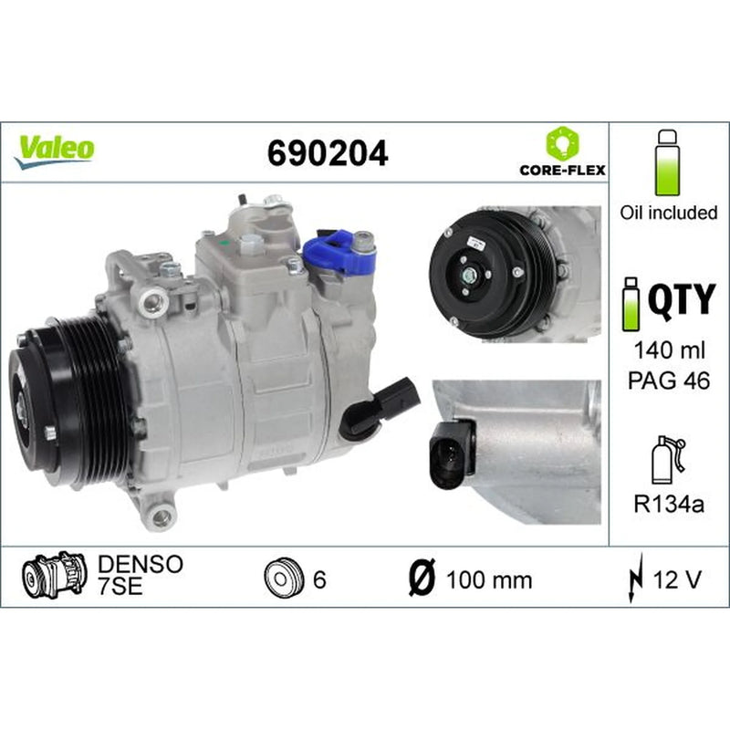 Valeo Air Conditioning Compressor 690204