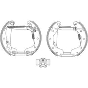 Mintex Brake Shoe Set Axle Kit MSP101