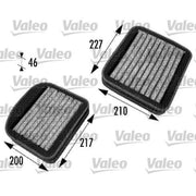 Valeo 2 x Cabin Air Filter (Pollen Filter) 698772