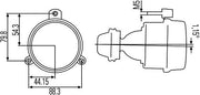 Hella 1NL 007 186-027 Front Fog Light