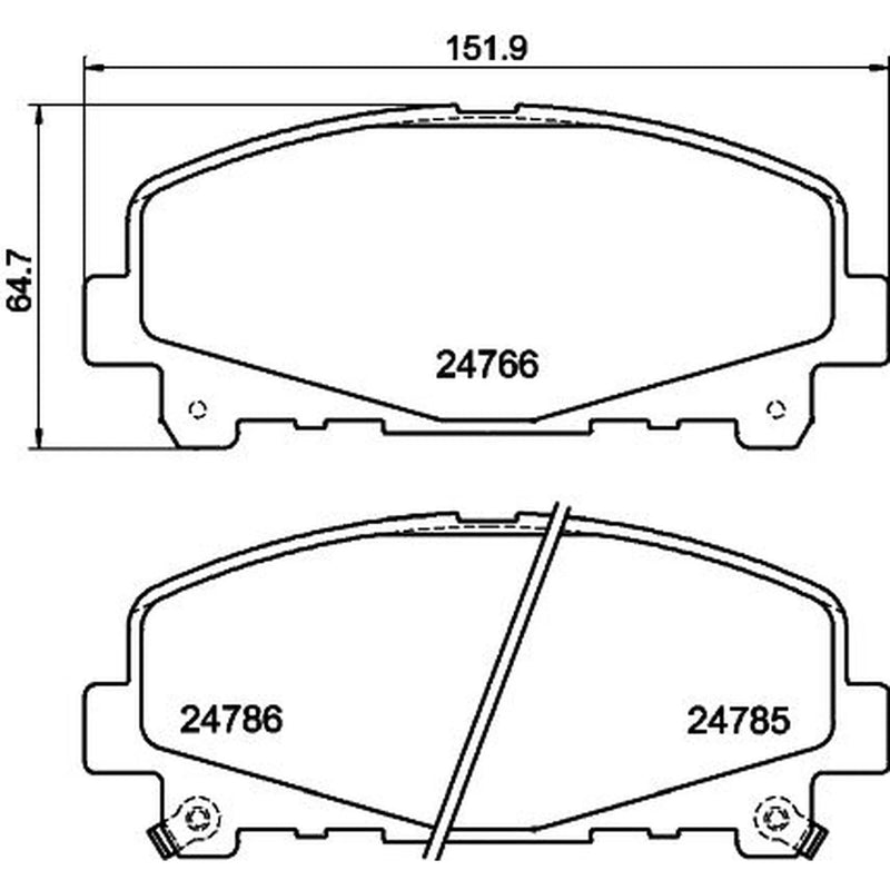 DON Front Brake Pad Set PCP1481