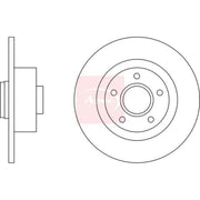 Apec 2 x Solid Rear Brake Discs DSK2678