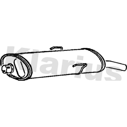 Klarius Box With Tail Pipe Rear PG134B