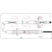 Apec Clutch Control Cable Pull CAB5008
