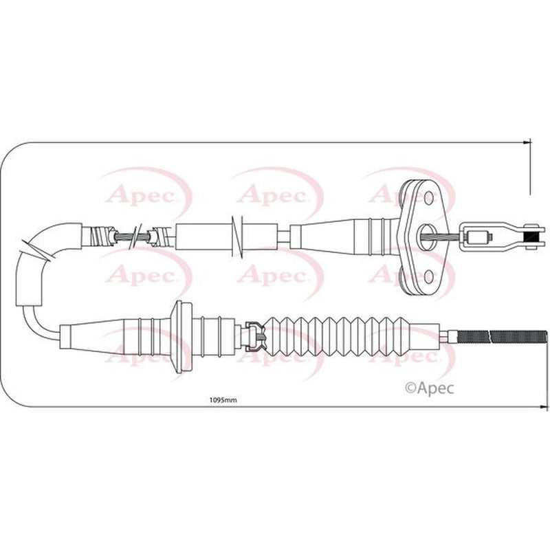 Apec Clutch Control Cable Pull CAB5008