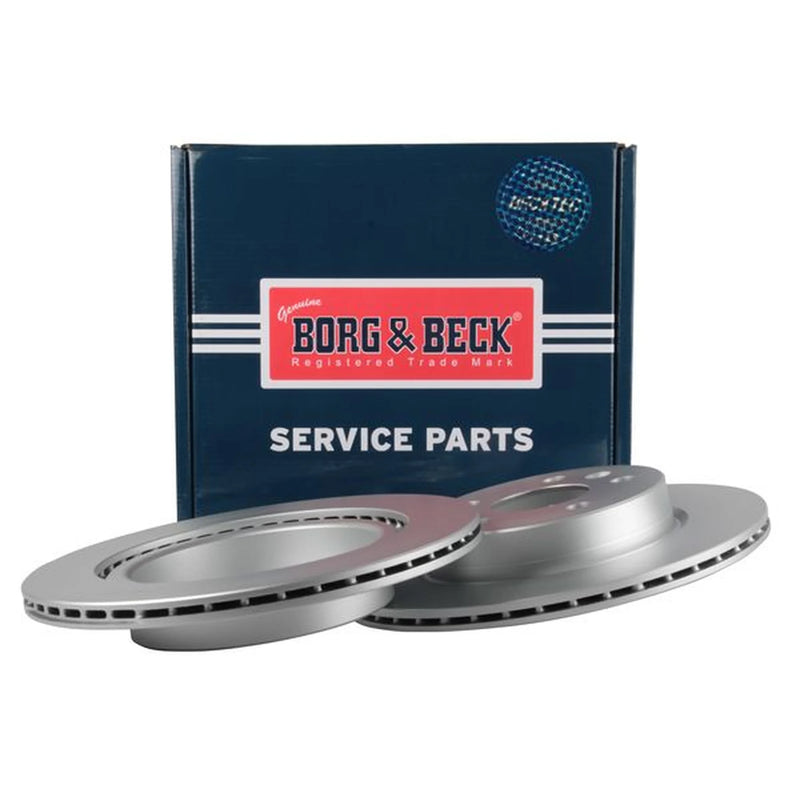 Borg & Beck 2 x Vented Rear Brake Discs BBD5678