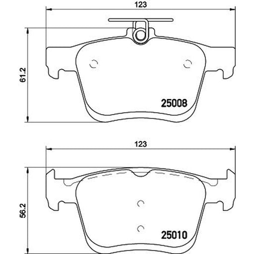 DON Rear Brake Pad Set PCP1200