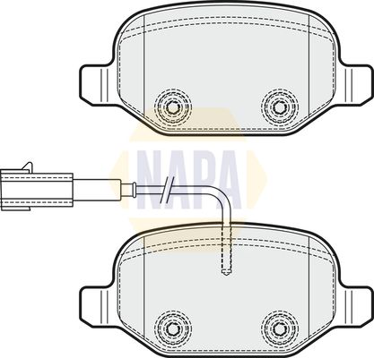NAPA Front Vented & Rear Vented Brake Discs & Pads fits ABARTH ALFA ROMEO