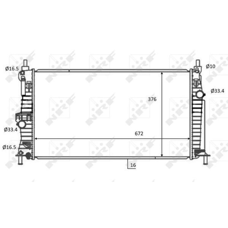 NRF Engine Radiator 59068
