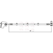 Apec Brake Hydraulic Hose Line Front Left HOS4014