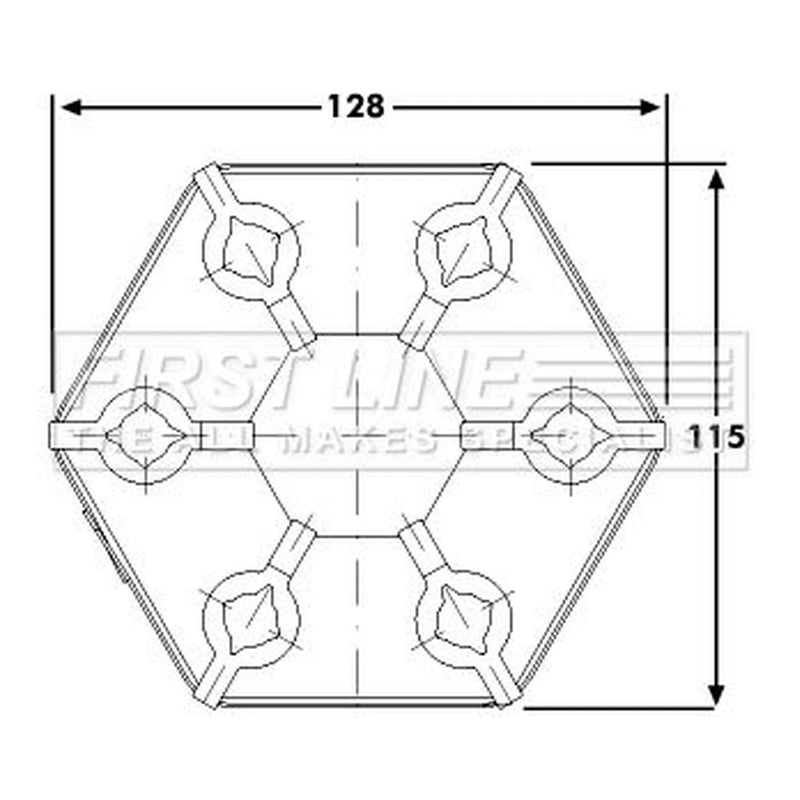 First Line Propshaft Universal Joint FDC105