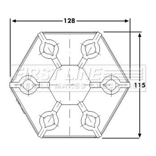 First Line Propshaft Universal Joint FDC105