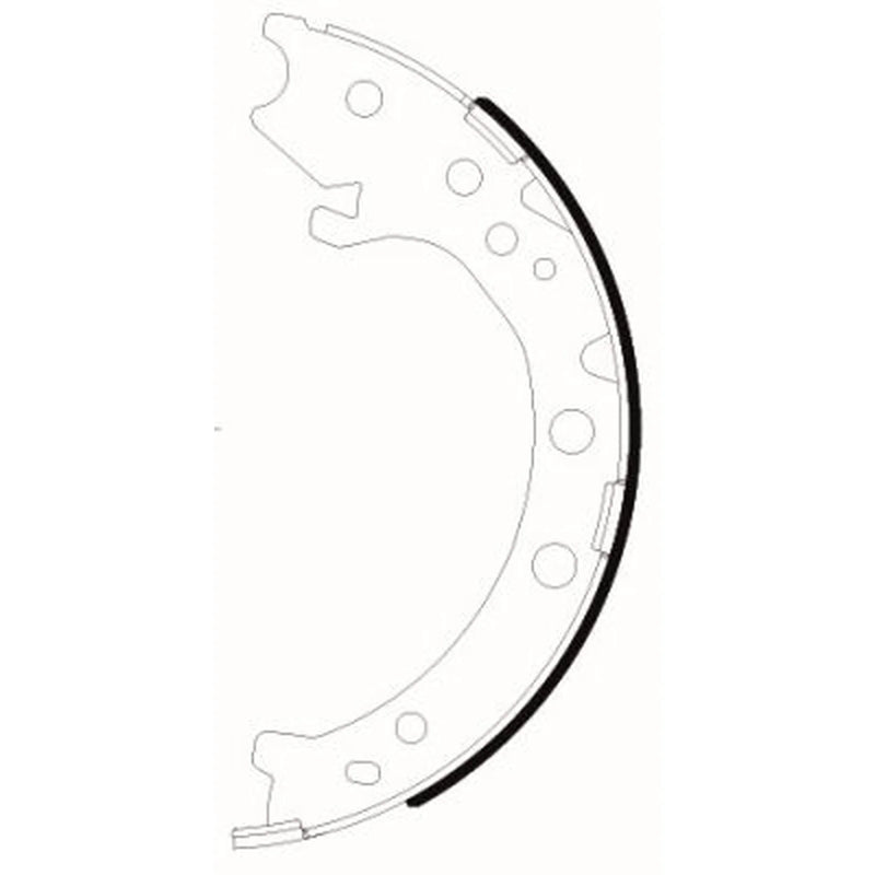 Textar 4 x Parking Brake Shoe Set 91083100