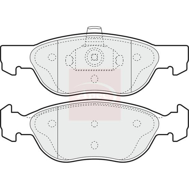 Apec Front Brake Pad Set PAD1114