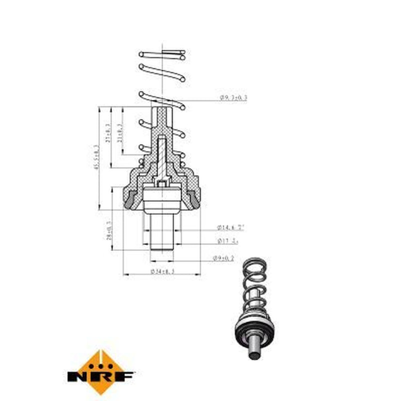 NRF Thermostat,Coolant 725203