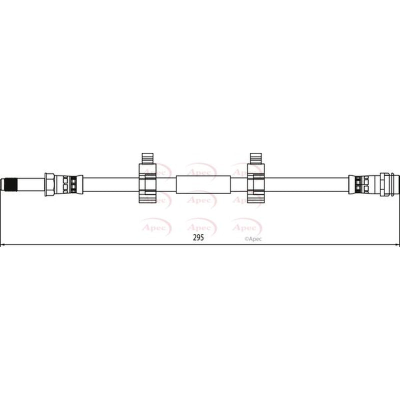 Apec Brake Hydraulic Hose Line Rear Right HOS4102