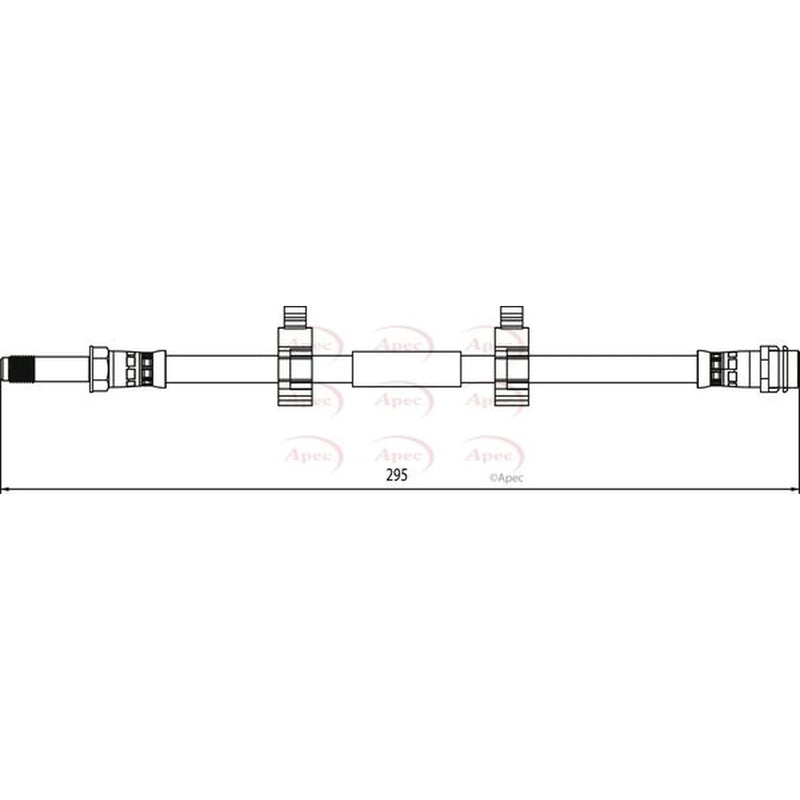 Apec Brake Hydraulic Hose Line Rear Right HOS4102