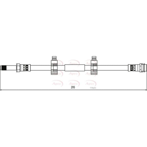 Apec Brake Hydraulic Hose Line Rear Right HOS4102