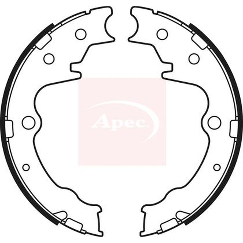 Apec Parking Brake Shoe Set SHU745