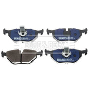 Borg & Beck 4 x Rear Brake Pad Set BBP1591