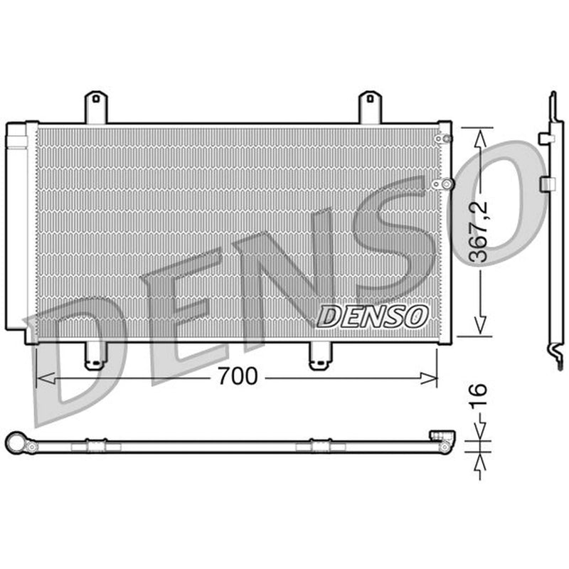 Denso Air Conditioning Condenser DCN51004