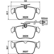 Mintex Rear Brake Pad Set MDB3522