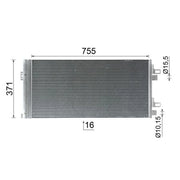 Mahle Air Conditioning Condenser AC 1122 000P