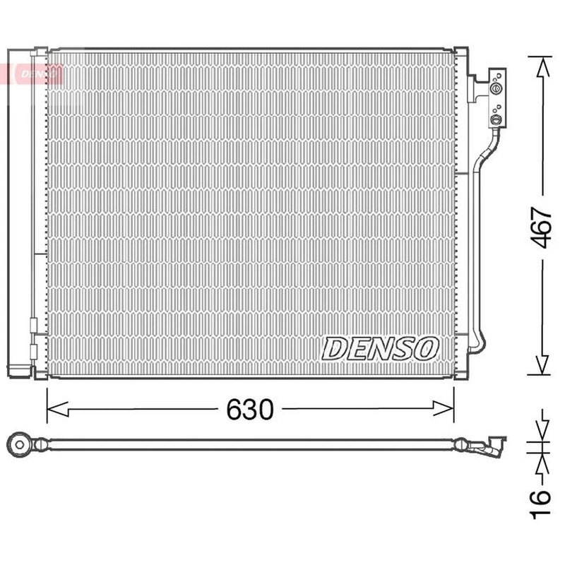 Denso Air Conditioning Condenser DCN05031