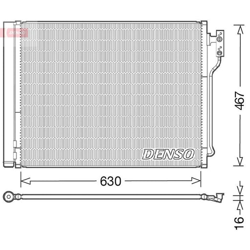Denso Air Conditioning Condenser DCN05031