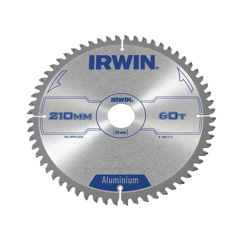 IRWIN® Professional Aluminium Circular Saw Blade 210 x 30mm x 60T TCG - 1907775